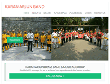 Tablet Screenshot of karanarjunband.com